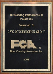 Outstanding Performance In Tile Installation Award